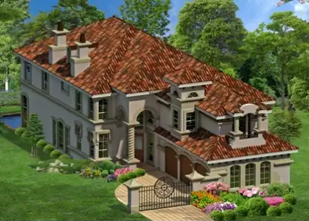 image of luxury house plan 4498